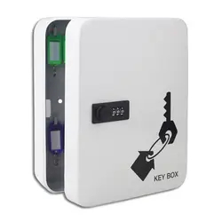 28-бит шкаф с ключом безопасности коробка для организации настенный замок с паролем коробка для хранения с ключ-карта (для 7,5-12 см длина ключи)