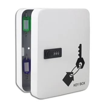 

28-bit Key Cabinet Security Management Box Wall-mounted Password Lock Key Storage Box with Key card (For 7.5-12cm length keys)