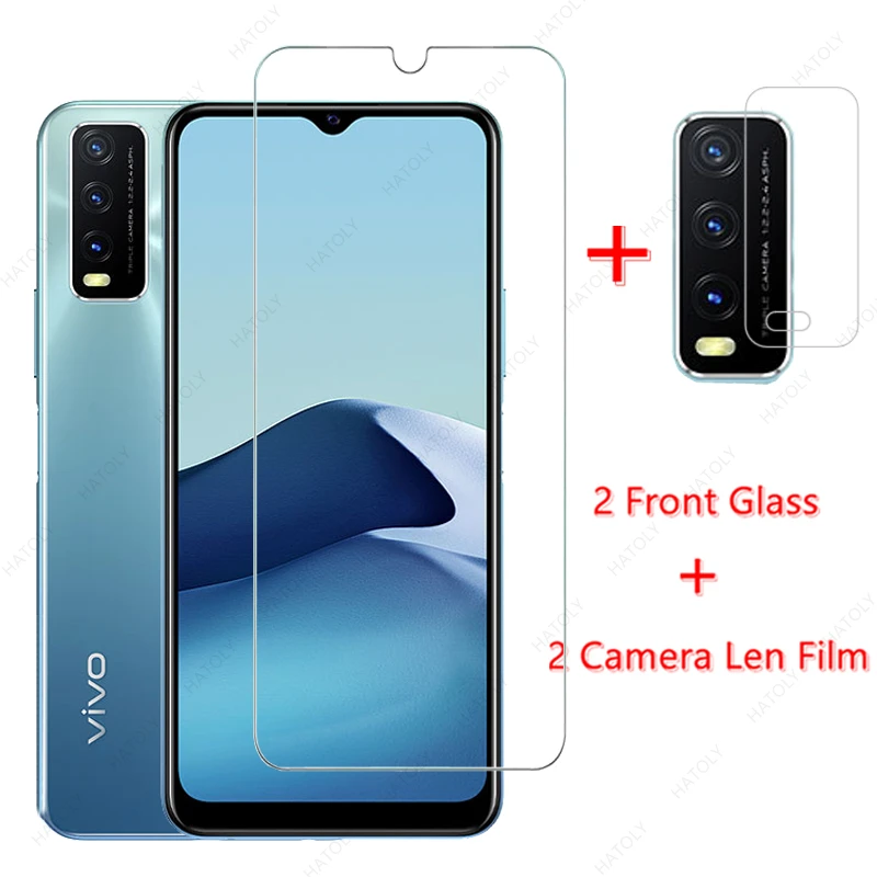 Закаленное стекло для Vivo Y20T защита экрана телефона пленка объектива камеры Y20 2021