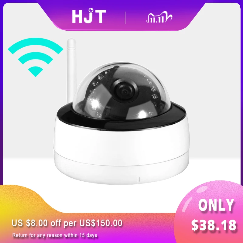 HJT Wi-Fi камера H.265 5.0MP Крытый exteral камеры безопасности слот для карт памяти TF P2P