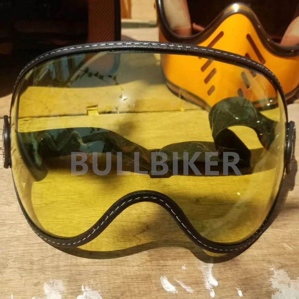 Universalvisier für Jethelme Red Bike Transparent Universalbrille Brillenband