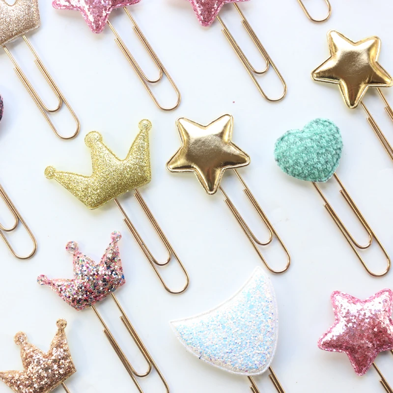 

Gift suquin candy School Creative index Student Supply Cute,fine girls Folder ,2 pieces Metal Paper Clip