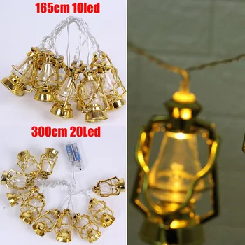 

Islam Eid Ramadan Light Home Decor 10/20 LED String Colorful Lamp Lantern Home Christmas Wedding Party Decoration
