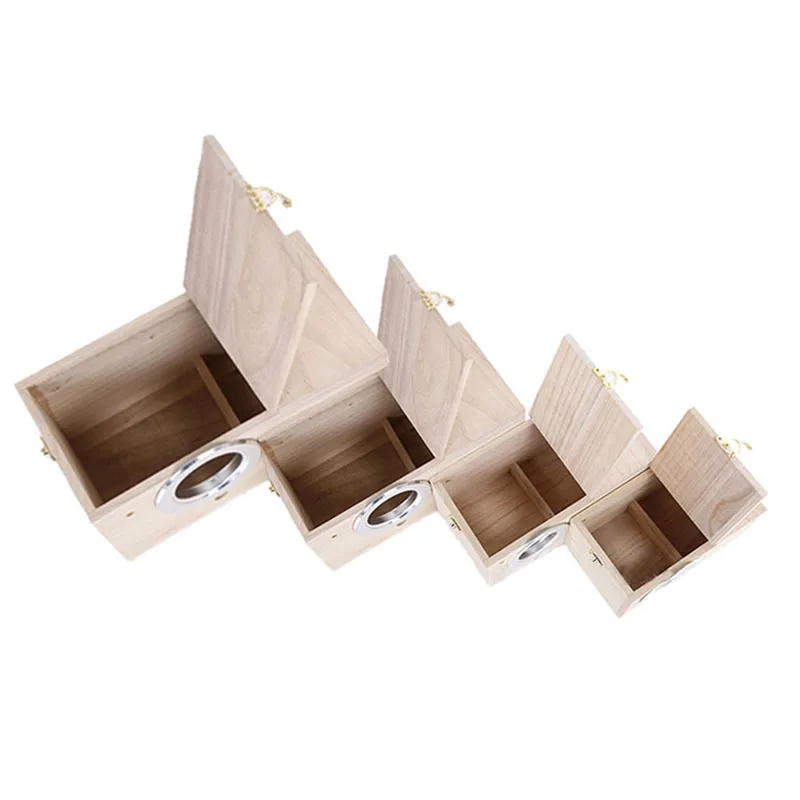 1 шт. деревянное гнездо для маленьких птиц|Птичьи клетки и гнезда| |