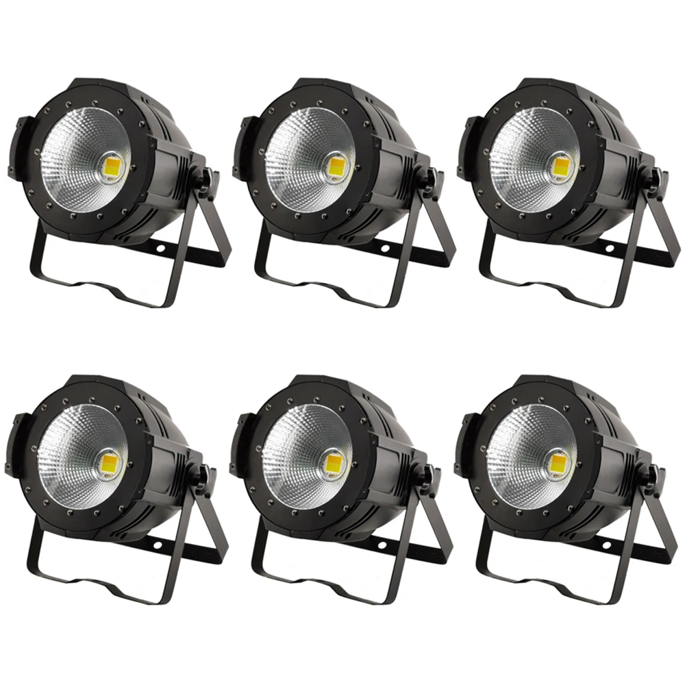 6 шт./100 Вт COB светильник s Теплый/Холодный белый/2 в 1 cob DMX512 производительность