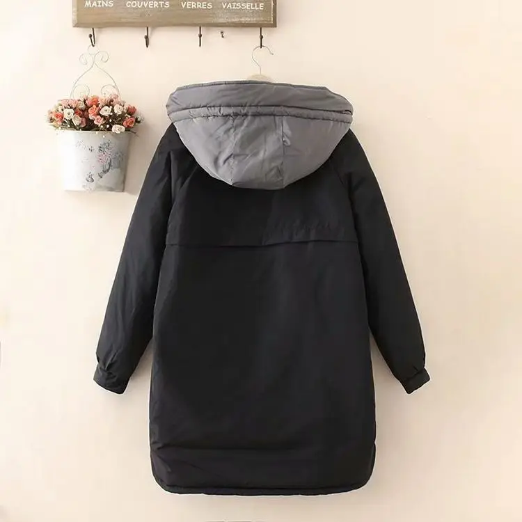 

C10-4196 Winter New Products Large Size Mixed Colors Front Short Long Back Hooded Mid-length Cotton-padded Clothes AliExpress