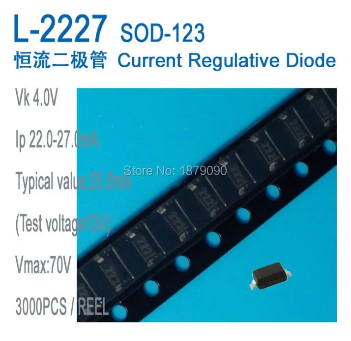 Бесплатная доставка 10 шт. CRD L 2227 25 мА SOD 123 постоянное значение тока 22 27