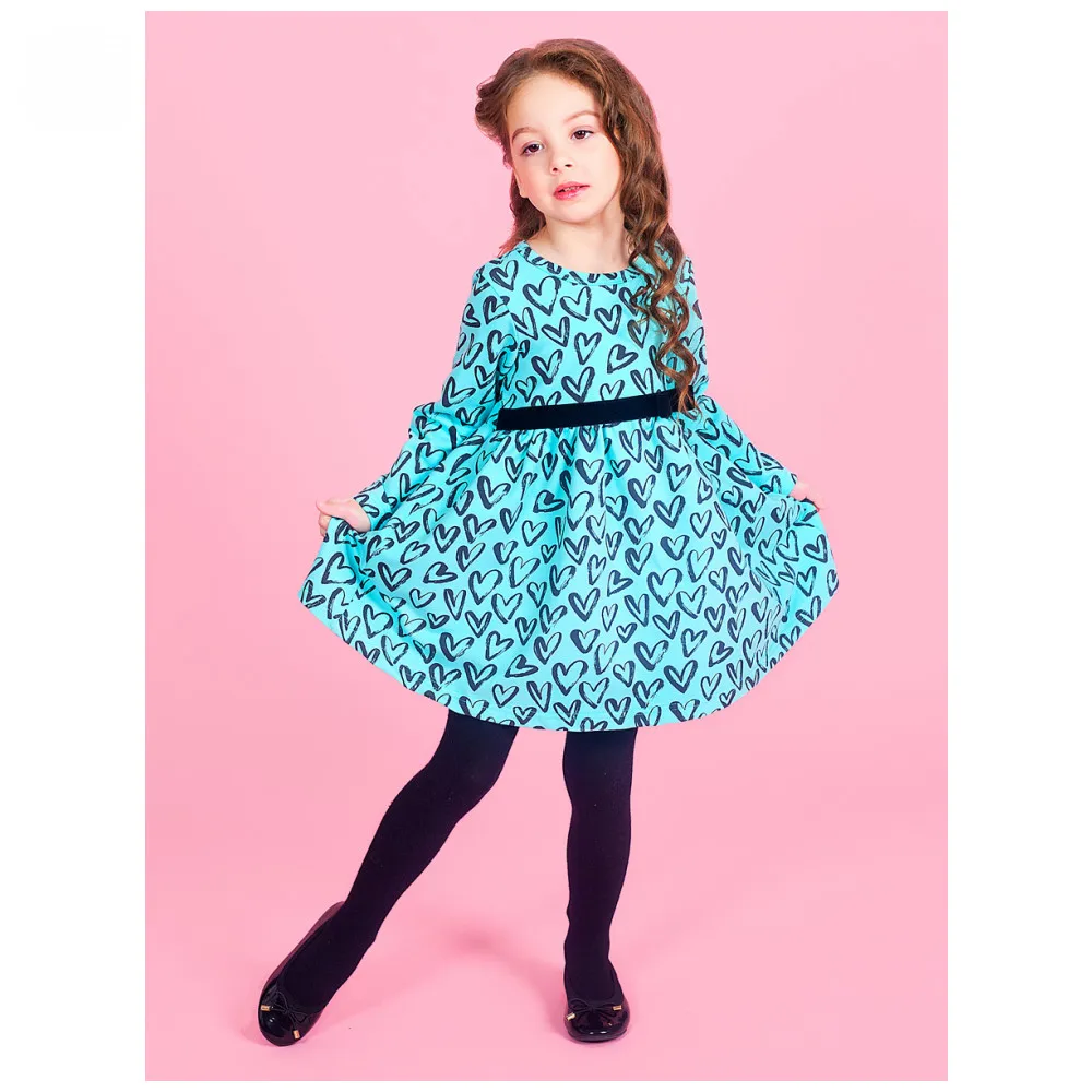 Платье Веселый малыш с длинным рукавом для девочки