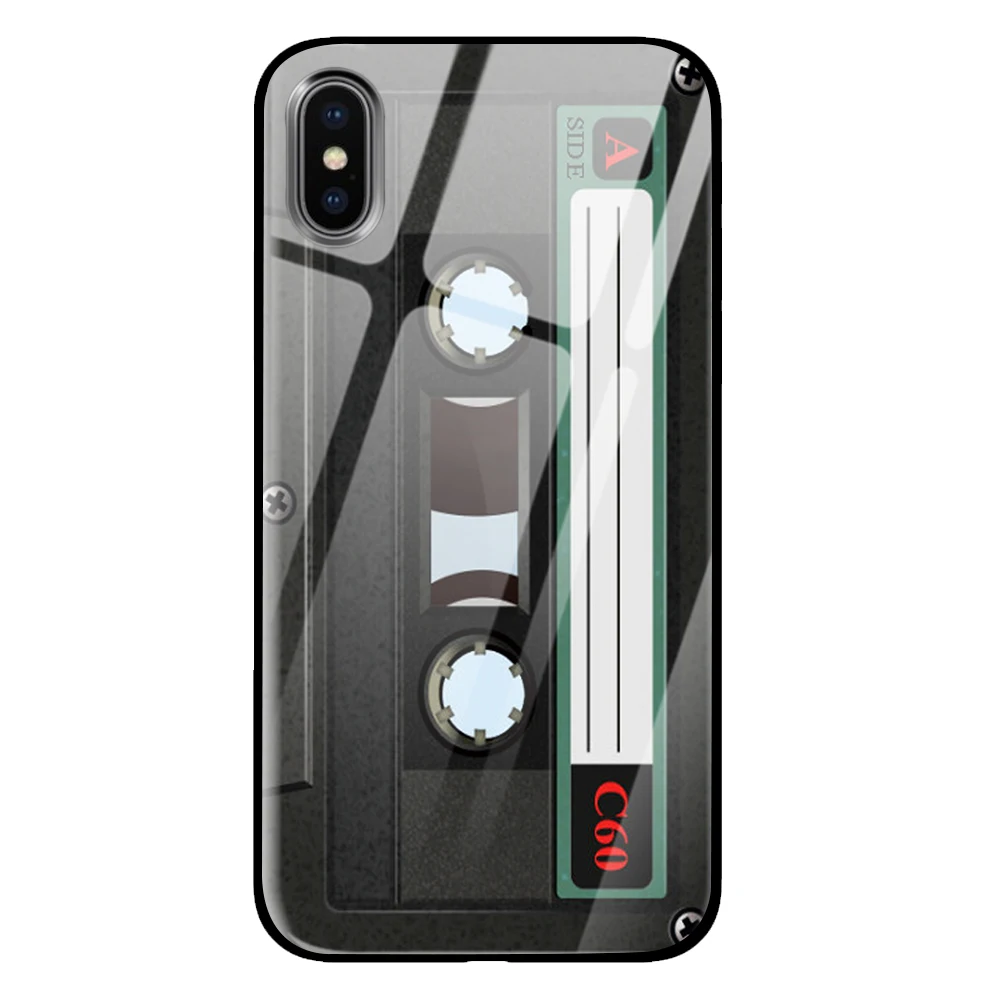Старые школьные Чехлы для iPhone 5 5S SE 6 6s 7 8 Plus X XS Max XR из закаленного стекла - Цвет: 2