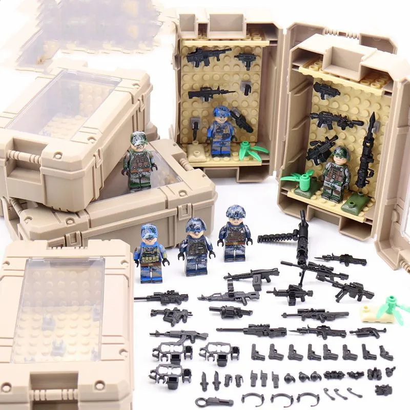 WW2 военный спецназ армия современный солдат MOC городской фигурки с оружием