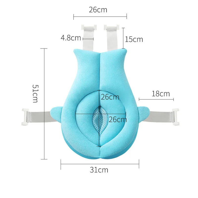 Детская подушка для ванны, поддерживающий коврик, складной детский Коврик для ванны, подушка для ванны для новорожденного, сиденье для ванны, Детская нескользящая Мягкая комфортная подушка для душа