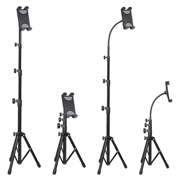 

Flexible Telescopic 3 Modes Height Adjustable Tripods Stand 360 Rotation Tablet /Phone Holder for Online Learning Live Streaming