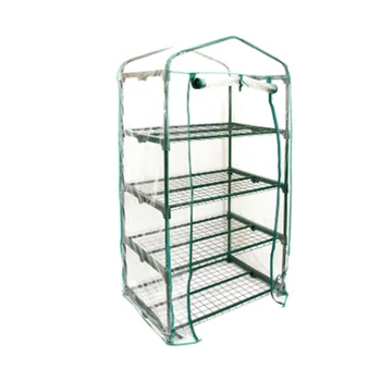 

Greenhouse Cover Waterproof Small Plant Greenhouse Transparent PVC Cover with Roll-up Door for Potted Plants Seedlings