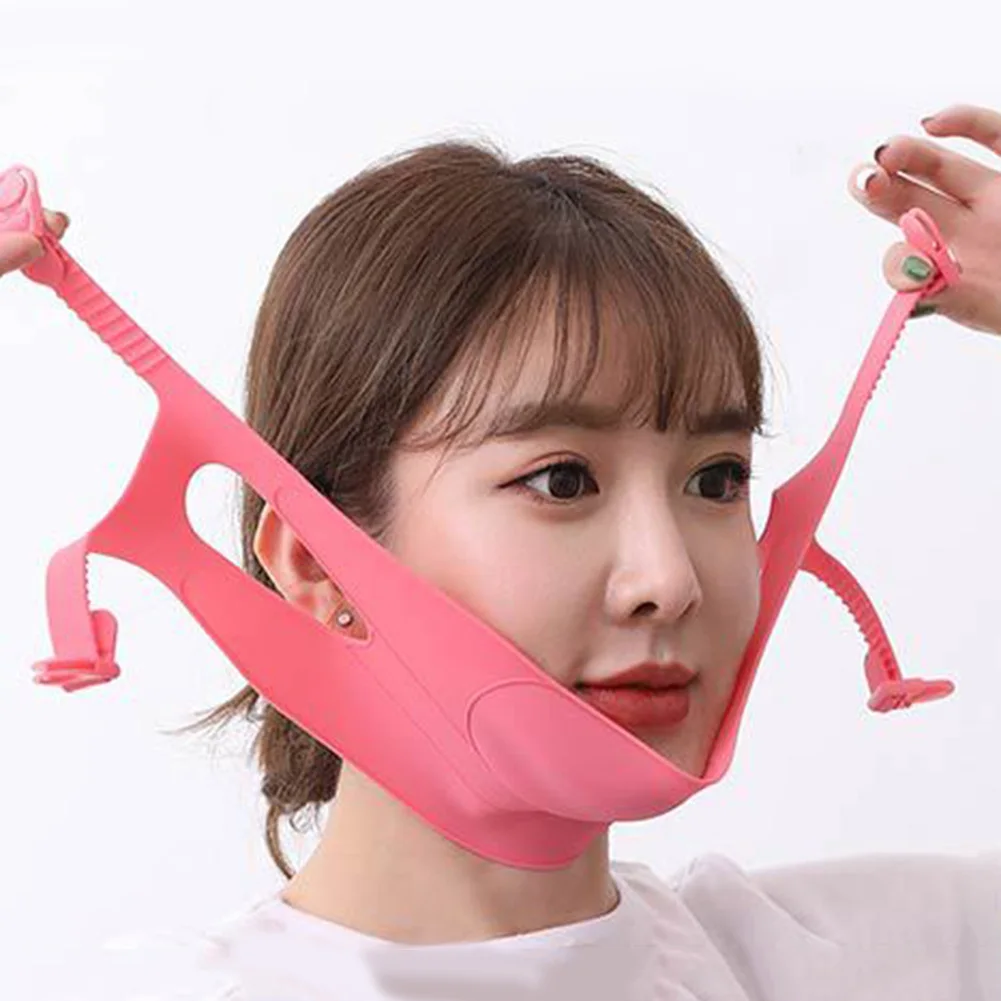 Silicone Face Slimming Bandage V-Line Lift Up Cheek Chin Neck Slim Belt Facial Slimming Bandage Beauty Face Skin Care