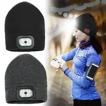 Унисекс с микрофоном музыкальный стерео динамик подарки для бега вязаный Bluetooth светодиодный головной убор моющаяся беспроводная гарнитура Лыжный спорт умная теплая шапочка