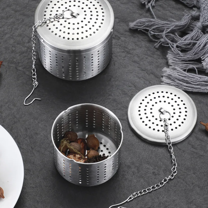 2021 New Tea Strainers 304 Stainless Steel Seasoning Bucket, Tea Leak, Tea Filter Infusers