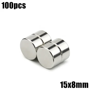

15x8 mm Neodymium Magnet 100pcs Mini Small Magnet Strong Powerful Permanent NdFeB Super Strong Powerful Magnetic
