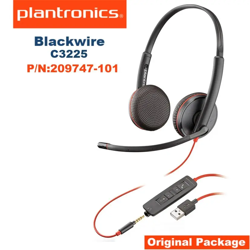 Plantronics C3225A Black Headband Headsets for sale online 