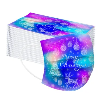 

Tie-dye Printed Mask Meltblown Non-woven Adult Breathable Mouth Face Mask Disposable Elastic Earloops Face Mask Mondkapjes