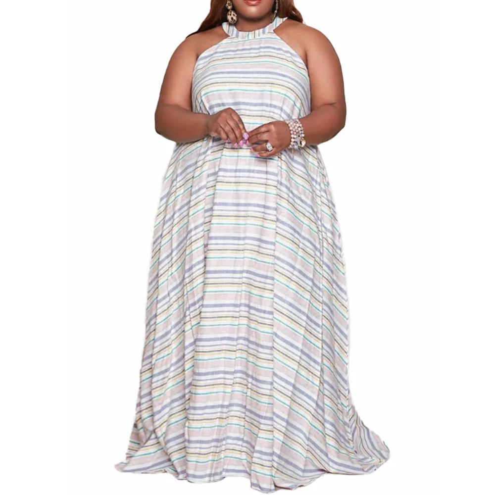 Dress Casual Africa Plus Size Women Clothing African Clothing Sexy Dress Dashiki Print Loose Robe Femme 2021 Summer Party Dress