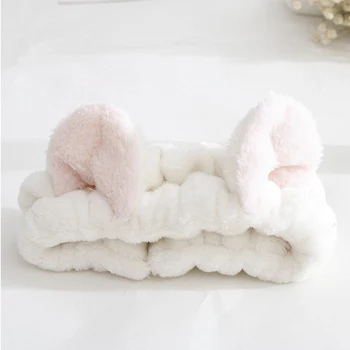 

Popular Lovely Soft Towel Hair Band Wrap Wash Face Headband For Bath Make Up Face Washing Elastic Soft Headband