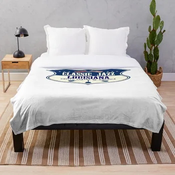 

Soft Blanket for Bed Sherpa Flannel Fleece Blanket Home Travel Sofa Soft Throw Blanket Enjoy The Classic Jazz Music Louisiana