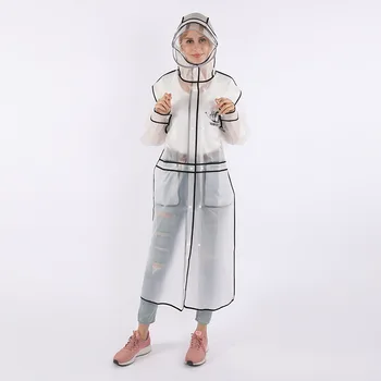 

Siamese with cap anti-spitting anti-dust waterproof EVA large size non-disposable dustproof raincoat