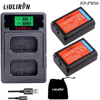 

2000mAh NP-FW50 NP FW50 Camera Battery + LCD USB Dual Charger for Sony Alpha a6500 a6300 a6000 a5000 a3000 NEX-3 a7R