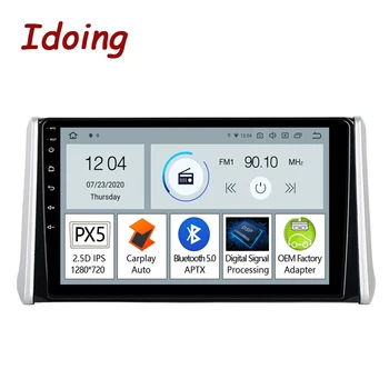 

Idoing 10.2"Android For Toyota RAV4 XA50 2018-2020 Car Radio Multimedia Video Player Navigation GPS Built-in Carplay Auto PX5