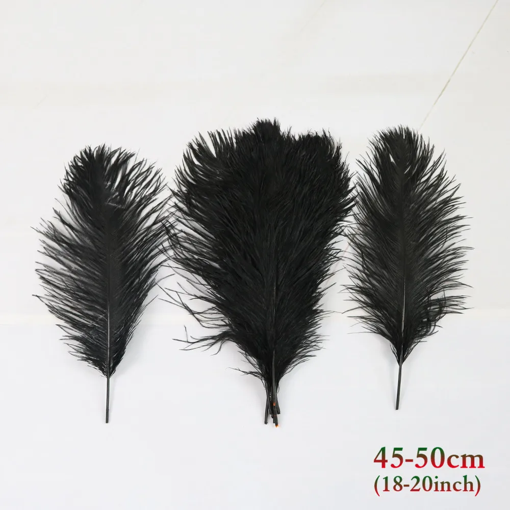 黑色 45-50cm 鸵鸟毛 3_副本