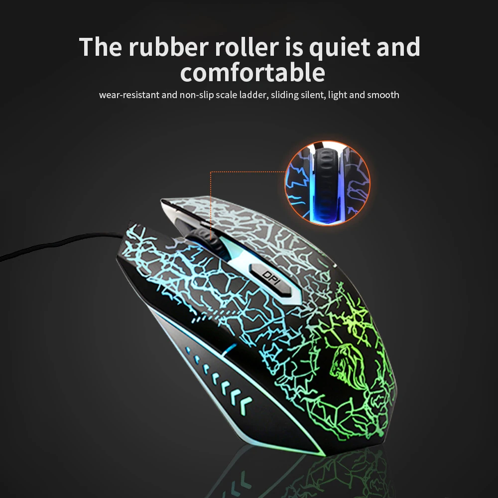 Клавиатура и мышь Combo N-Key rolover Проводная игровая мышь Бесшумная Офисная Клавиатура RGB мышь 104 клавиша Combos