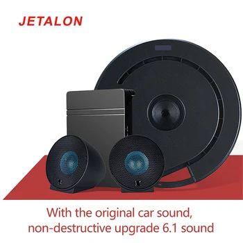 

15inch spare tire subwoofer with 5" speaker 3 channel DSP amplifer 2" full range speakers backup tire suwboofer car stereo set