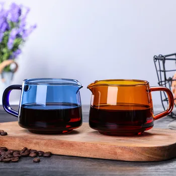 

Heat-resistant glass coffee pot glass coffee sharing pot coffee set household hand-punched glass sharing pot