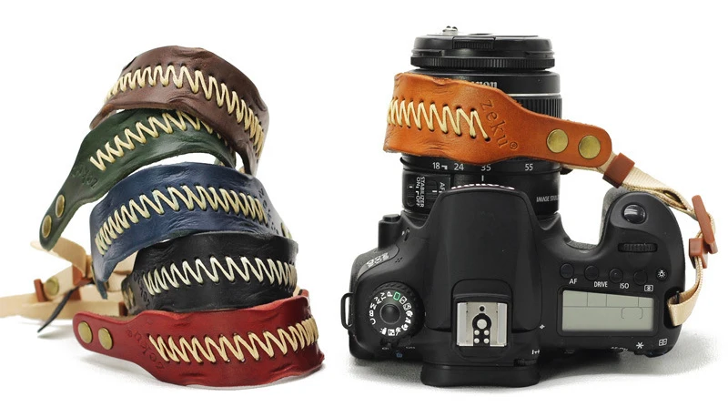 Кожаный ремешок на запястье для камеры в стиле ретро ручной работы DSLR стильный