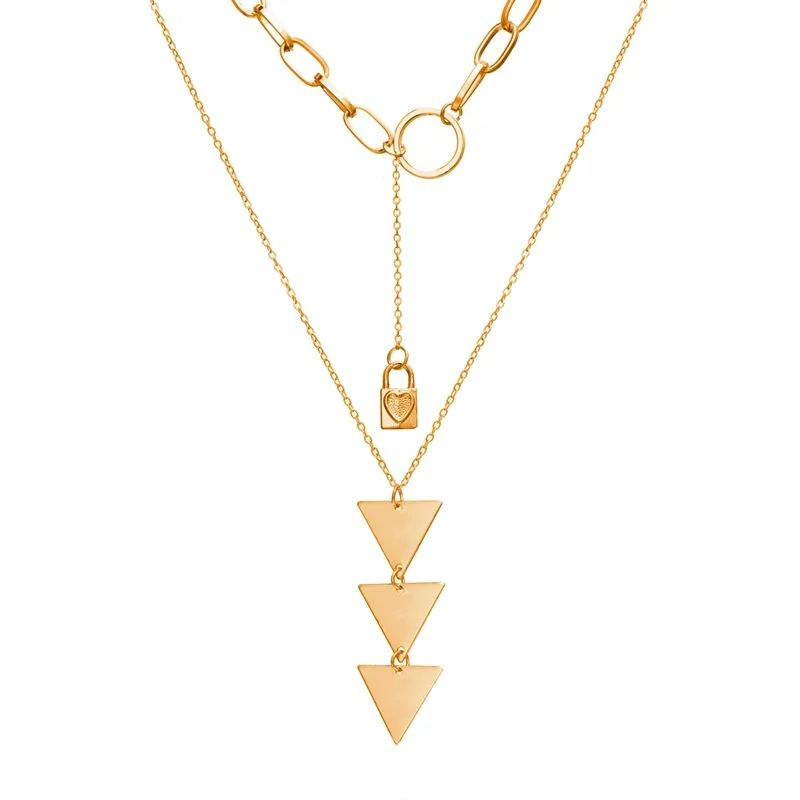 Горячая Распродажа, Золотое многослойное ожерелье на цепочке, женская новая богемная подвеска, жемчужное ожерелье с крестом, этническое женское модное ювелирное изделие - Окраска металла: 5184