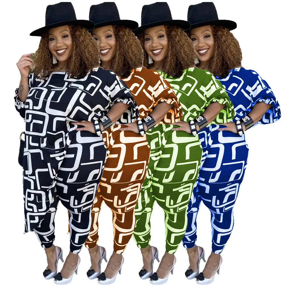 

Two Piece Set Women Africa Clothes African Dashiki New Fashion 2 Piece Sets Long Dress Pants Suit Party Dresses Plus Size Robe
