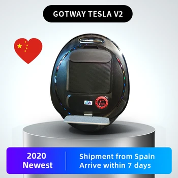 

Original upgrade GOTWAY TESLA2 electric unicycle monowheel, 2000W, Bluetooth speaker, anti-idle button Gotway Tesla V2 Improved