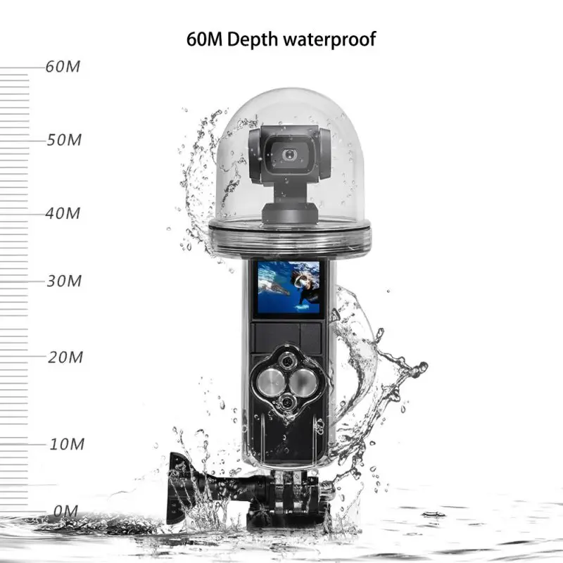 Крышка камеры полукруглый Купол специальный дизайн 60 м водонепроницаемый глубина Высокая светопропускаемость водонепроницаемый чехол для DJI Osmo Pocket