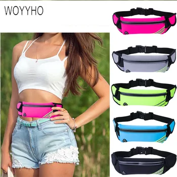 

WOYYHO Waterproof Sports Running Bag,Unisex Jogging Bag With Water Bottle Holder,6.5 Inch Mobile Phone Portable Gym Waist Pocket