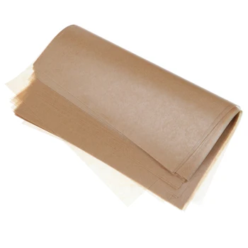 

50 Sheets Brown Candy Wrapping Paper Disposable Sandwich Soap Wax Paper for Home Kitchen USe