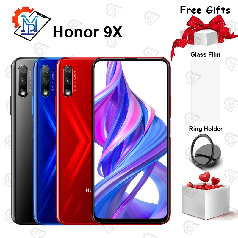 Original Honor 9X 4GB 64GB 128GB 48MP Dual Cameras GPU Kirin 710F Octa Core 6.59 inch FHD Full Screen Mobile Phone Smartphone