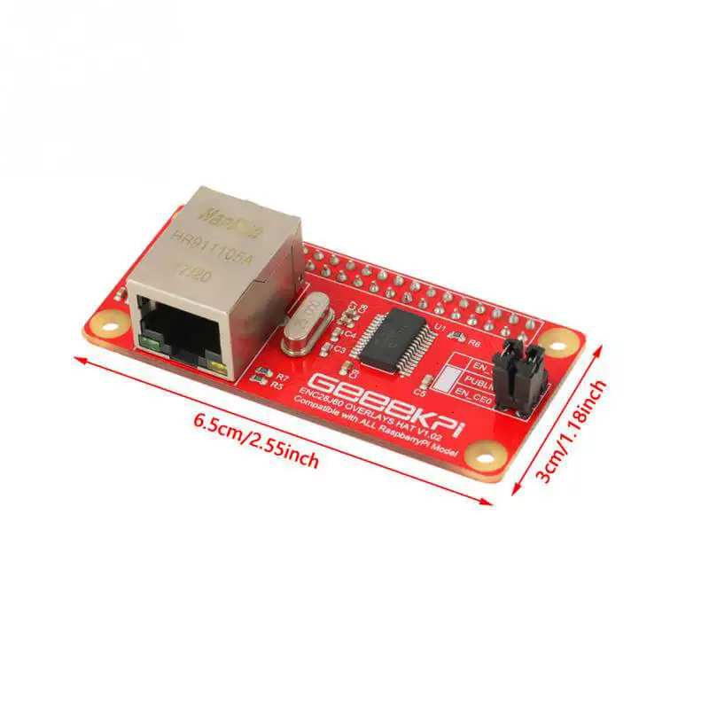 Elecrow Raspberry Pi Zero with ENC28J60 Network Adapter Module DIY Learning Kit Compatible with all Raspberry pi Models Elecrow Raspberry Pi Zero with ENC28J60 Network Adapter Module DIY Learning Kit Compatible with all Raspberry pi Models