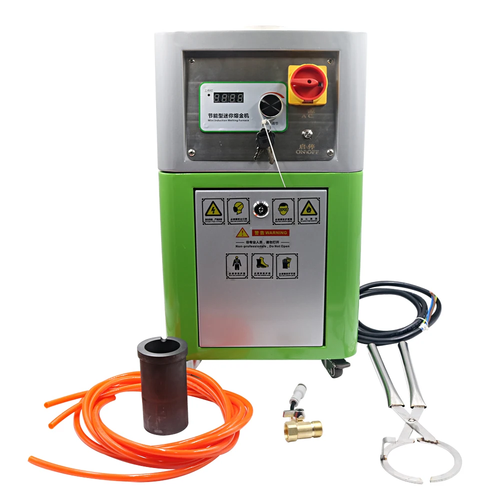 

Medium Frequency Melting Furnace Experimental Melting Machine Gold, silver ,copper molds Jewelry Casting Tools Temperature 1800℃