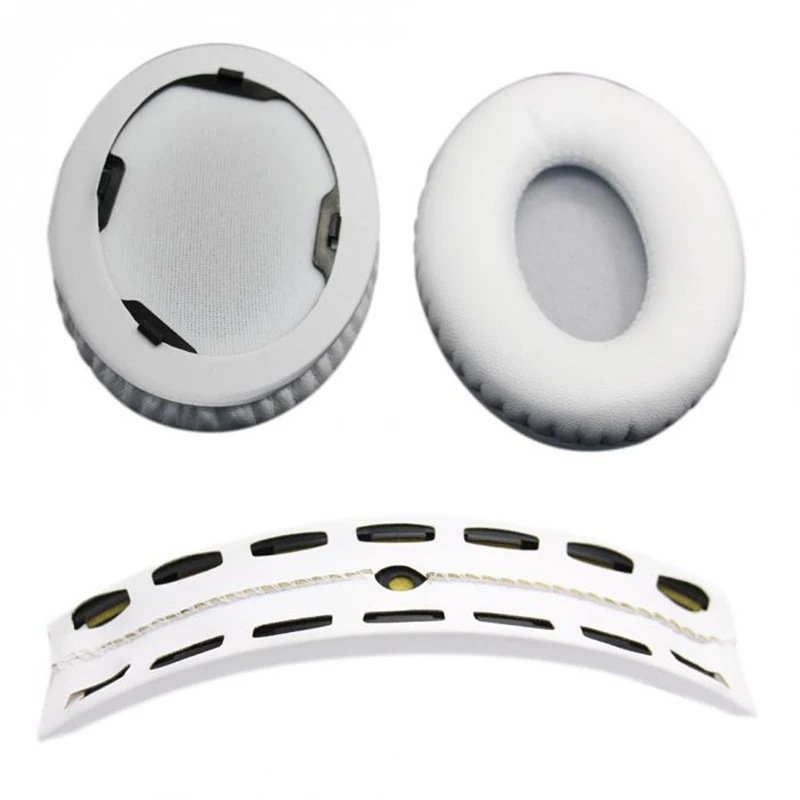 Replacement Ear Pads Headband Cushion for Beats by dr dre Studio 1 0 Headphone White Black GDeals