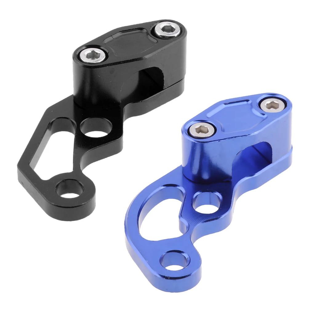 CNC Aluminum Clutch Cable Holder Clamp with Mounting Screw for Honda CB650F 2017-2018, Blue+Black