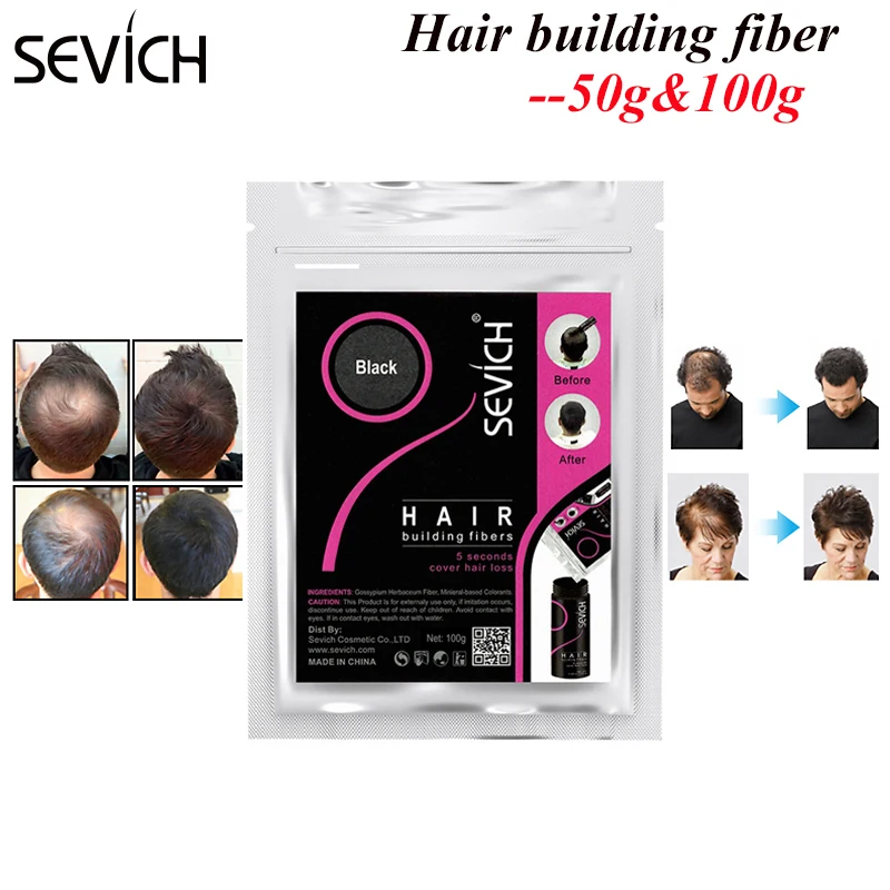 Sevich 10 Color 100g Hair Building Fibers Keratin Hair Fiber Refill