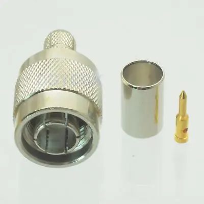 DHL/EMS 50 шт. коннектор штекер TNC обжим разъема RG8X RG-8X RG59 LMR240 прямые M 75ohm-h2