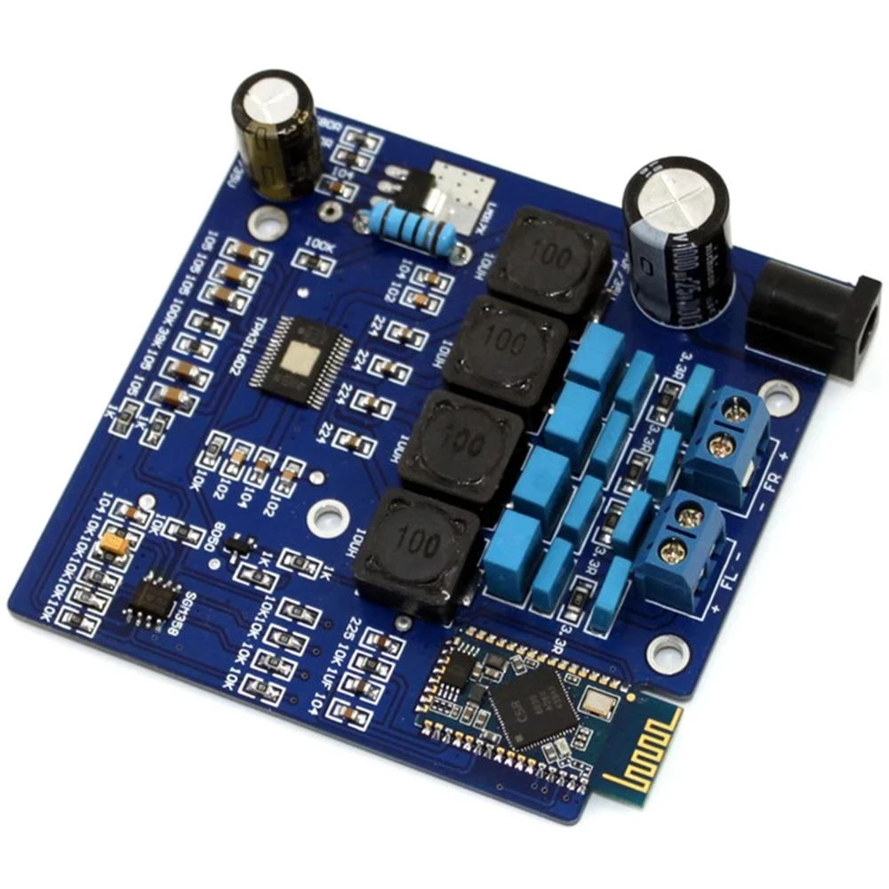 Плата усилителя TPA3116 Bluetooth CSR4.0 класса D 50 Вт + YJ00277 | Электроника