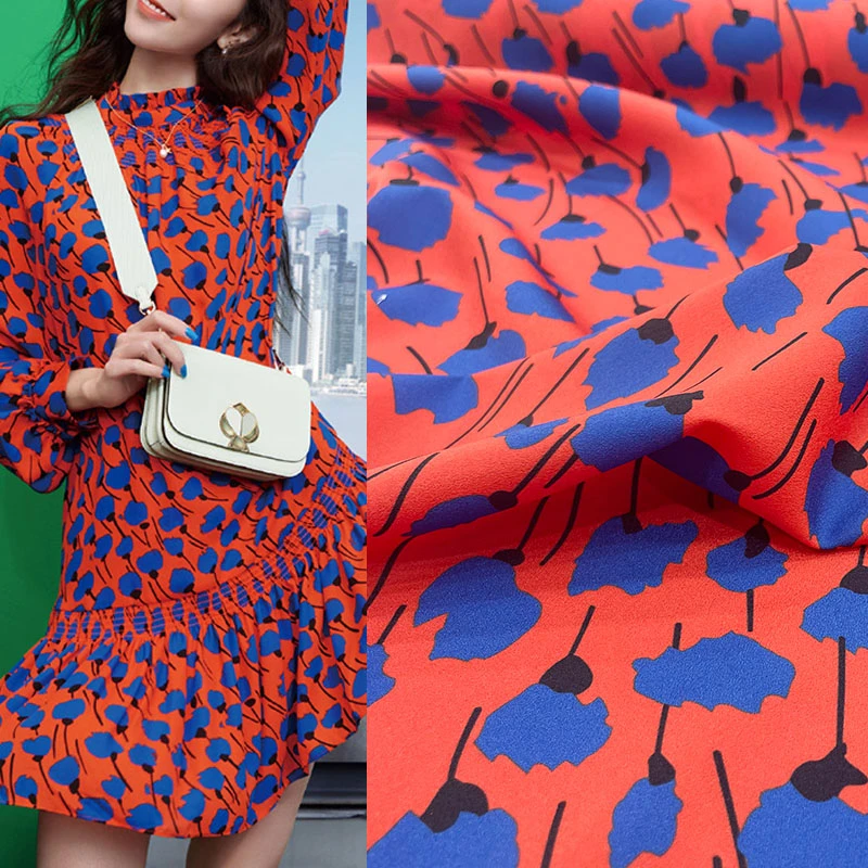 145cm Width Fashion Abstract Flower Printed Imitatedouble Crepe Fabric For Woman Dress Blouse Pants Diy Cloth Sewing Material Fabric Aliexpress 145cm Width Fashion Abstract Flower Printed Imitatedouble Crepe Fabric For Woman Dress Blouse Pants Diy Cloth Sewing Material Fabric Aliexpress