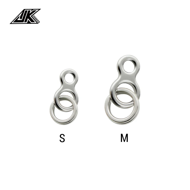 JSHANMEI Fishing Split Rings Stainless Steel Double Snap Ring High Strength Metal Solid Circle Lure Connectors Fishing Tackle 